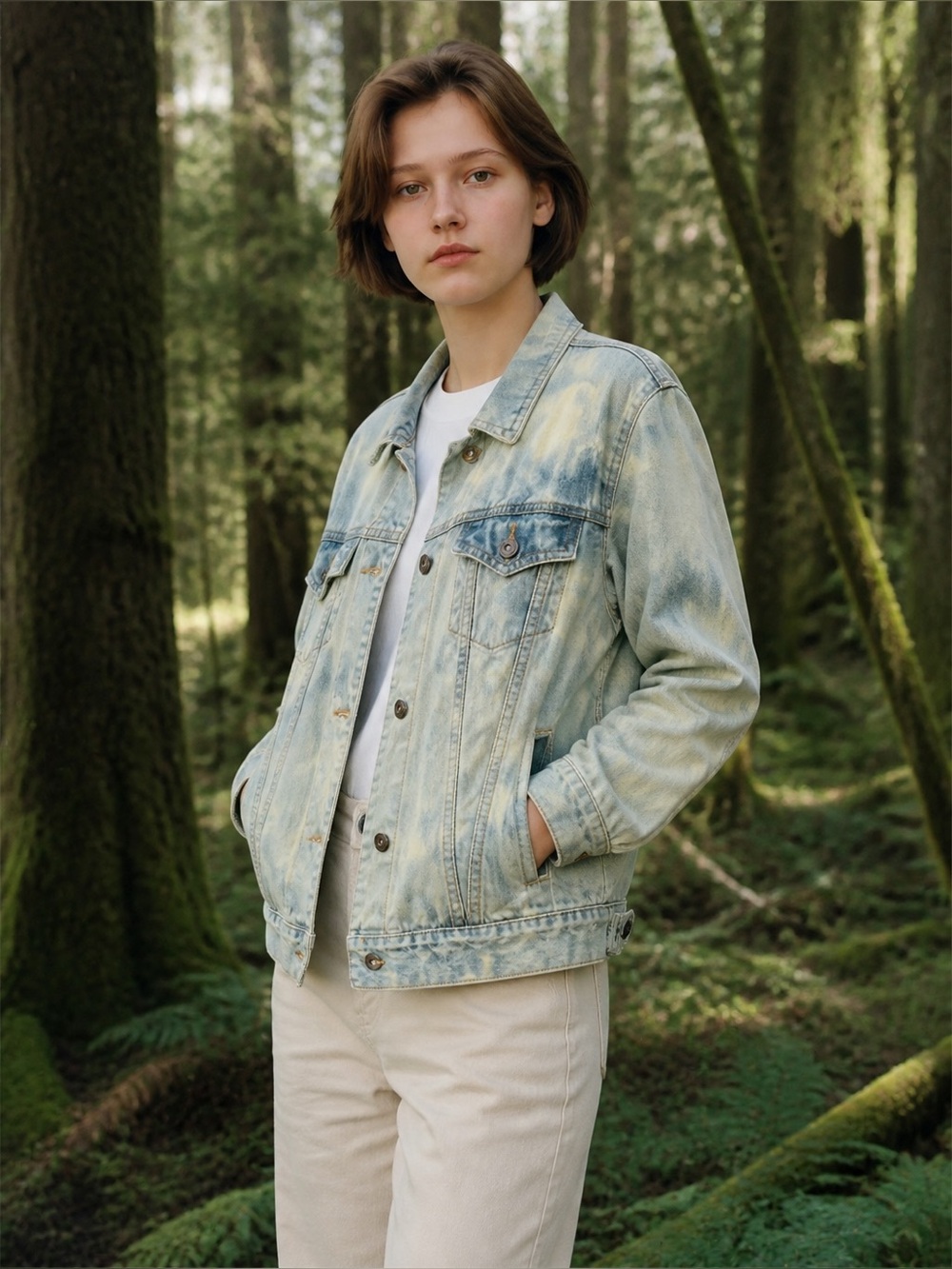 Steve & Barry's Acid-Wash Denim Jacket - Picture 2 of 4